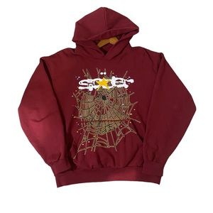 Spider Worldwide Hoodie Burgundy Red
